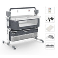 Baby Rocking Bassinet Portable Newborn Cradle Bedside Sleeper for Infant Travel Electric Bassient Co-Sleeper Suit to 6M