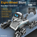 Children's 8-Wheel Drive Stunt Mechanical Robot Dog Toy 2.4Ghz Remote Control Car Toys With Light Music Gift For Kids