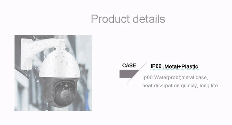 H.265+ Full Color Metal Smart Auto Tracking Cruise 8MP 4K 54X Optical Zoom 360° Audio ONVIF PTZ Speed Dome POE IP Camera