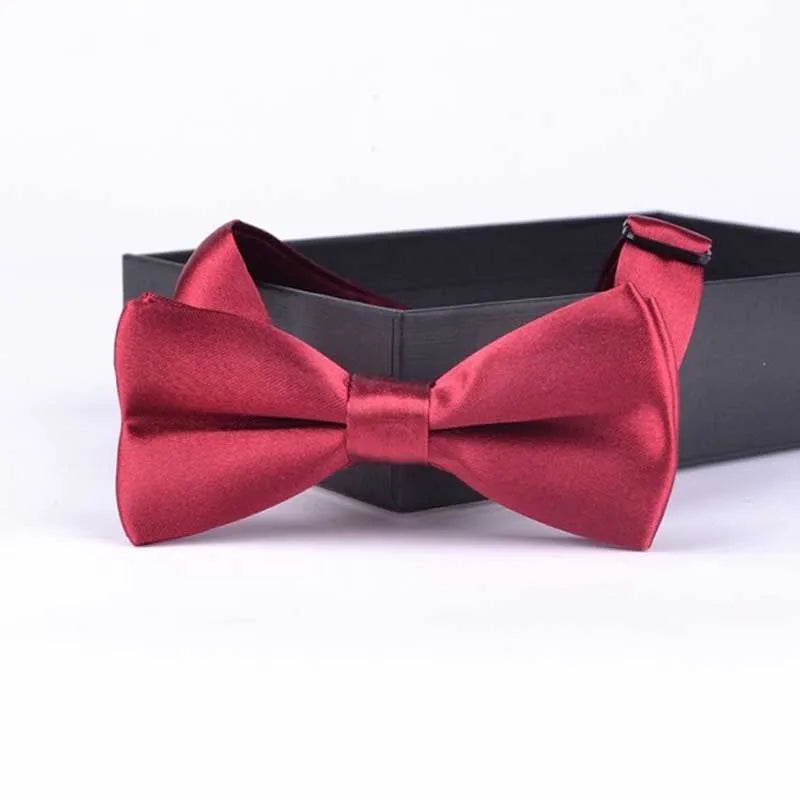 Classic Kids Bowtie Boys Grils Baby Children Bow Tie Fashion Solid Color Mint Green Red Black White  Butterfly Gravata