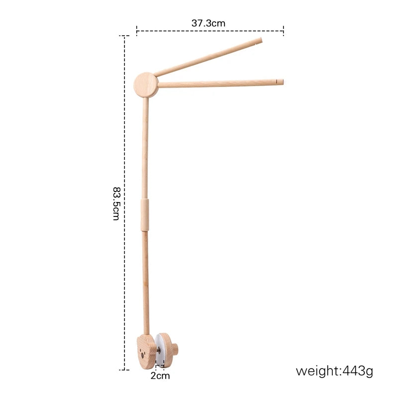 Baby Wooden Gym Frame Rattle Toys Baby Room Decor Newborn Hanging Sensory Toys Foldable Play Gym Frame Kid Holder Bracket Gift