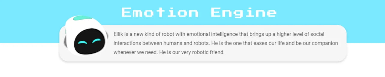 Eilik Smart Robot Pet Toy AI Emotional Intelligent Companion Pets Robot Touch Intractive Desktop Toys Children Adult Fun Gifts