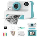 Kids Camera Instant Print, 1080P Video, Children Christmas Birthday Gifts for Girls Age 3-12, Toddler Toy with 32GB Card,6 pens