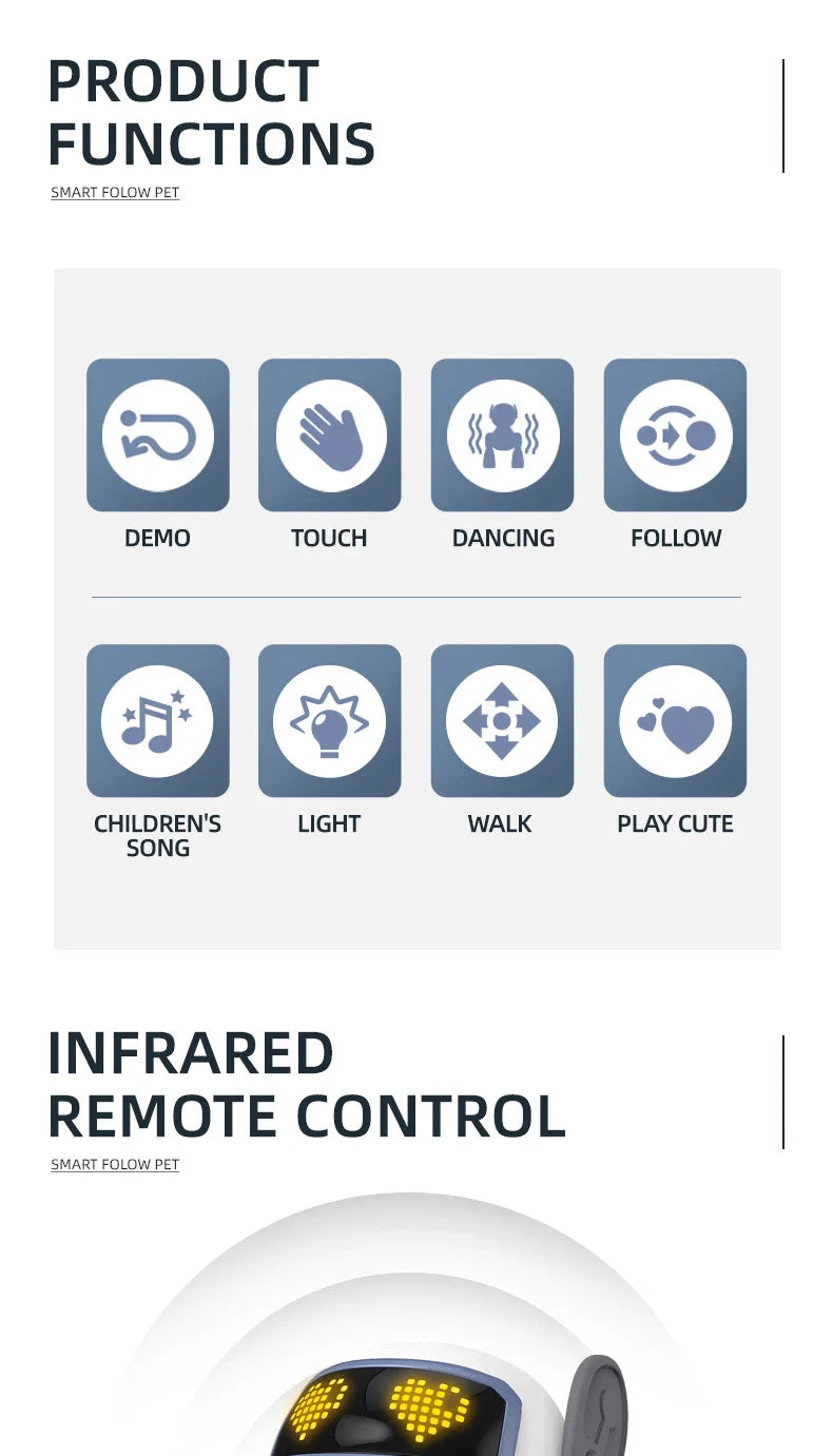 Smart Robotic Dog Toy: Voice Control, Programmable Stunt Tricks, Touch Sensing, Music & Dance, Gift for Boys Kids