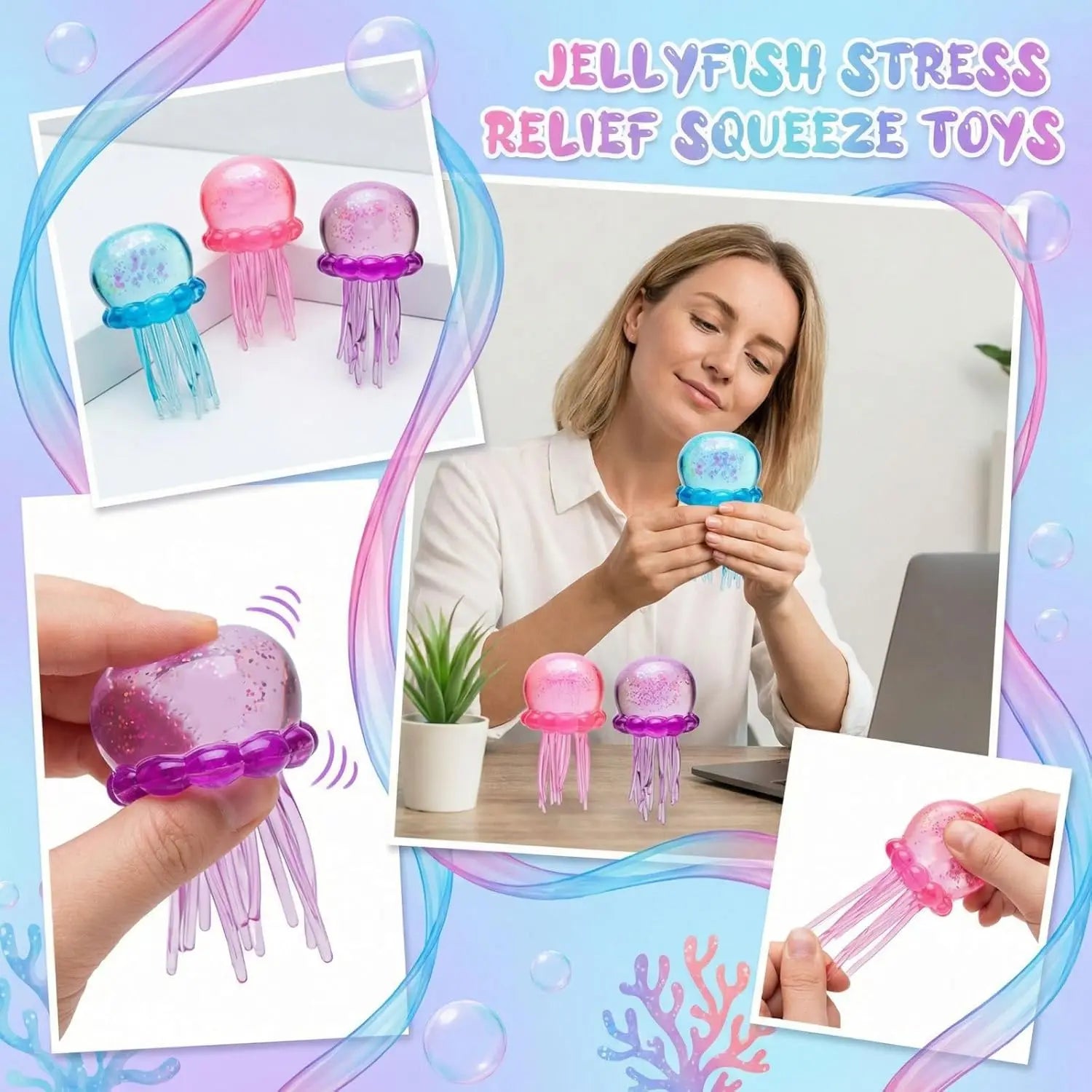 2026 hot Cute Needoh Jelly Hops Octopus Fidget Toy, Waterproof Water Play Sensory Toy, Great Gift for Boys and Girls