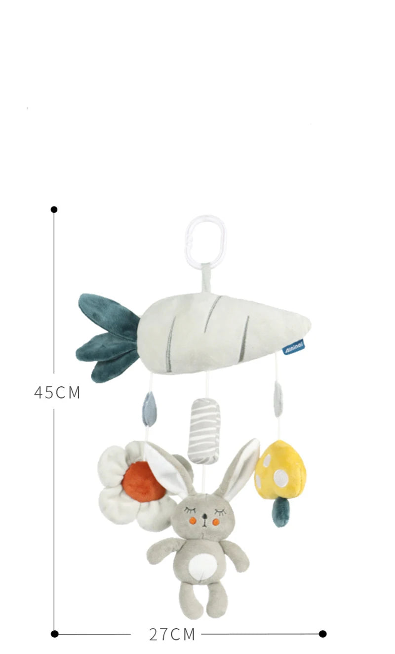 Baby Car Seat Toys for Babies 0 12 Months Kick Play Activity Center Spiral Plush Hanging Toys for Car Seat Stroller Crib Rattle