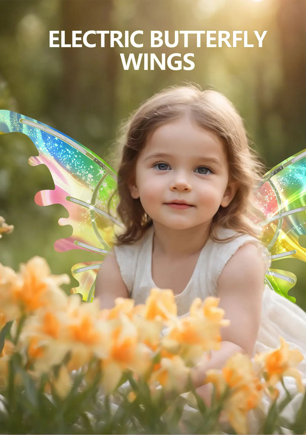 Luminous butterfly electric wings music fairy wings angel props gift