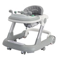 Foldable Activity Walker, Toddler Baby Push Walker with Removable Feeding Tray & Music Tray(Without Battery), 2 in 1 Baby Walker