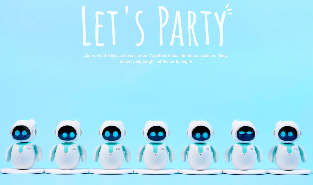 Eilik Smart Robot Pet Toy AI Emotional Intelligent Companion Pets Robot Touch Intractive Desktop Toys Children Adult Fun Gifts