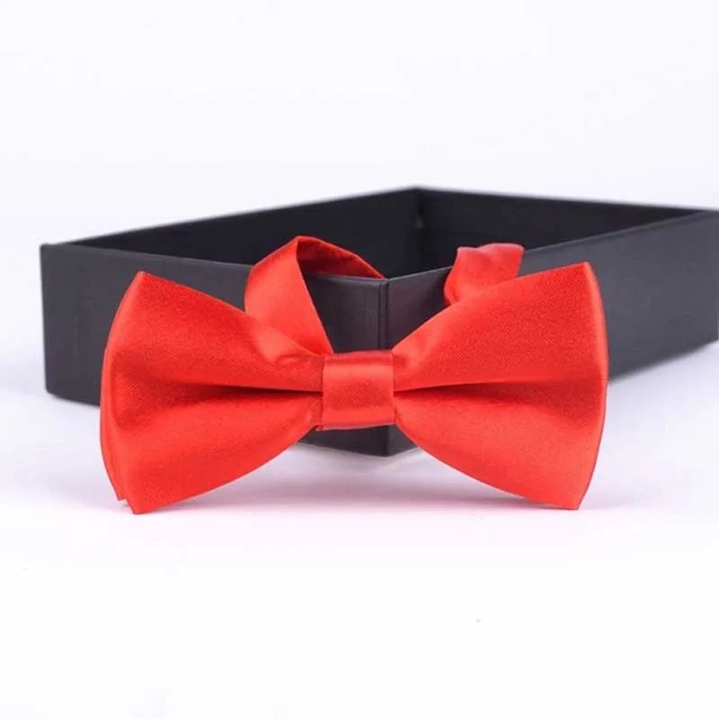 Classic Kids Bowtie Boys Grils Baby Children Bow Tie Fashion Solid Color Mint Green Red Black White  Butterfly Gravata