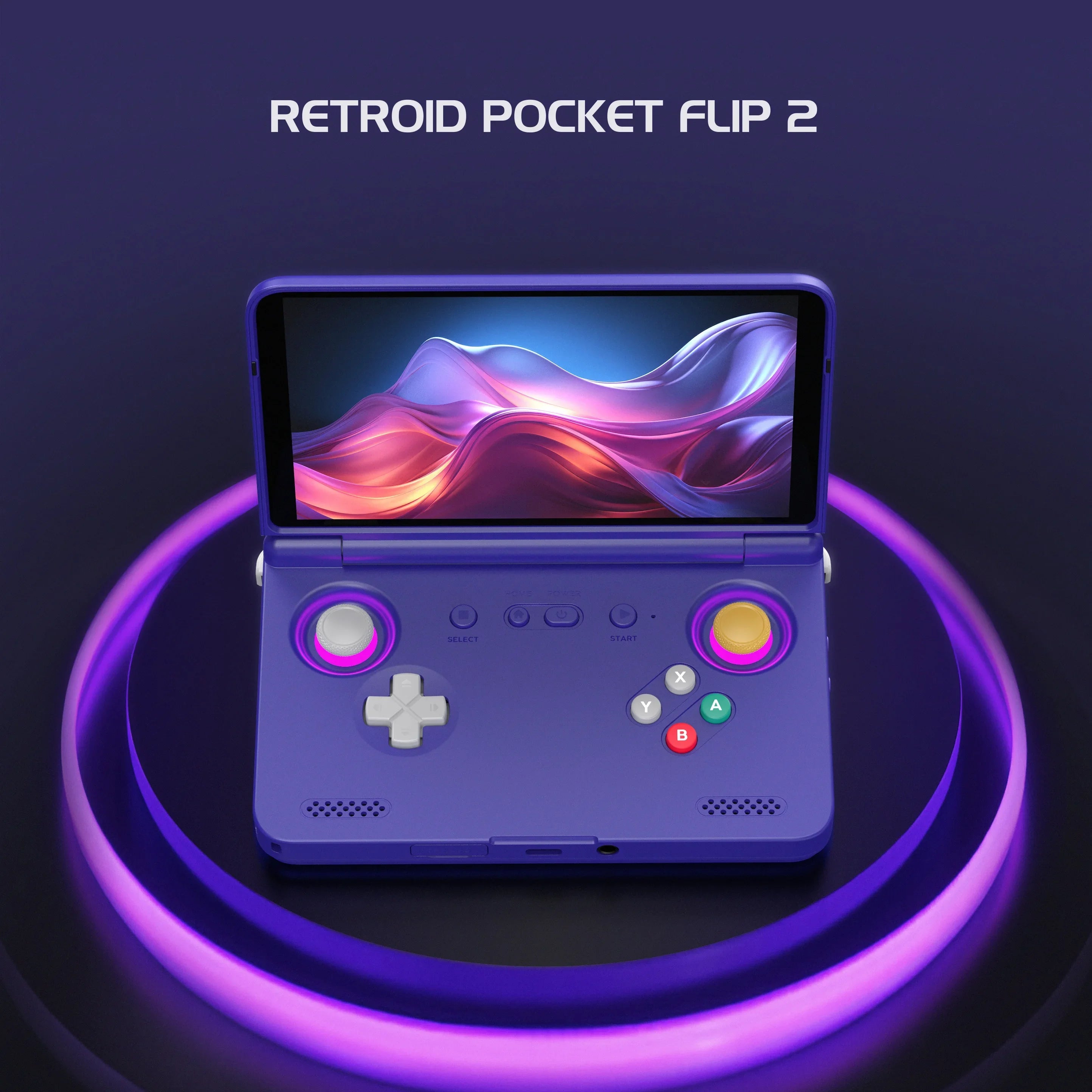 Retroid Pocket Flip2 Handheld Game Console 5.5'' AMOLED Screen Video Output MTK Snapdragon Processor Fans Cooling Fast Charging
