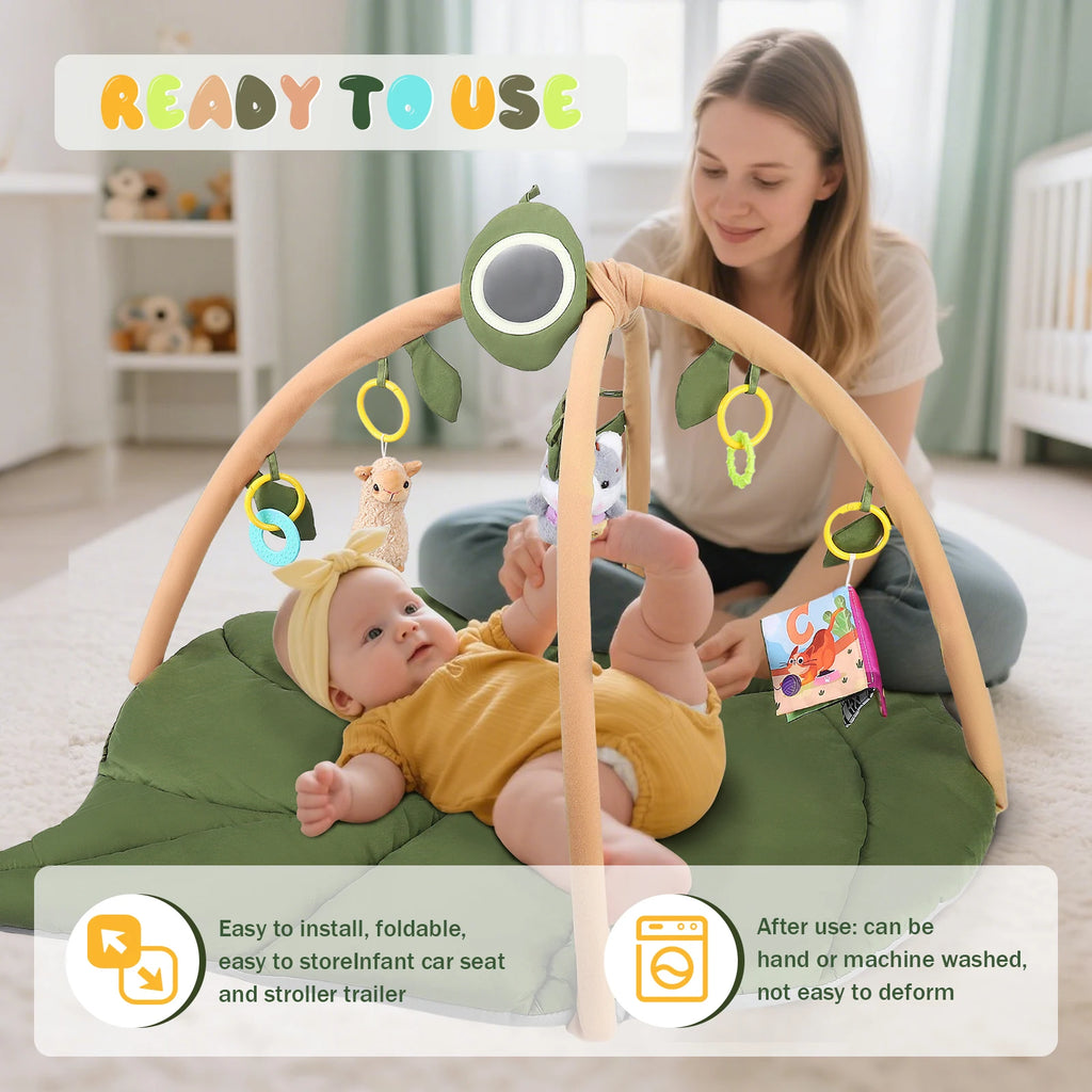 Baby Play Arch Premium Baby Play Mat Including Milestone Cards Baby Play Mat Baby Crawling Mat Extra Thick Crawling Blanket