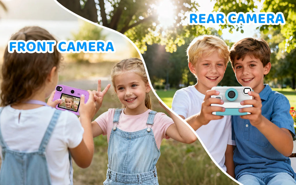 Kids Camera Instant Print, 1080P Video, Children Christmas Birthday Gifts for Girls Age 3-12, Toddler Toy with 32GB Card,6 pens