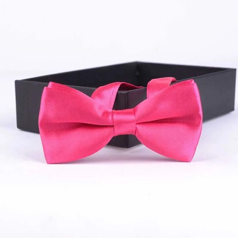 Classic Kids Bowtie Boys Grils Baby Children Bow Tie Fashion Solid Color Mint Green Red Black White  Butterfly Gravata