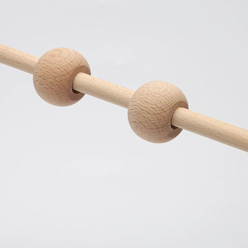 Baby Wooden Gym Frame Rattle Toys Baby Room Decor Newborn Hanging Sensory Toys Foldable Play Gym Frame Kid Holder Bracket Gift