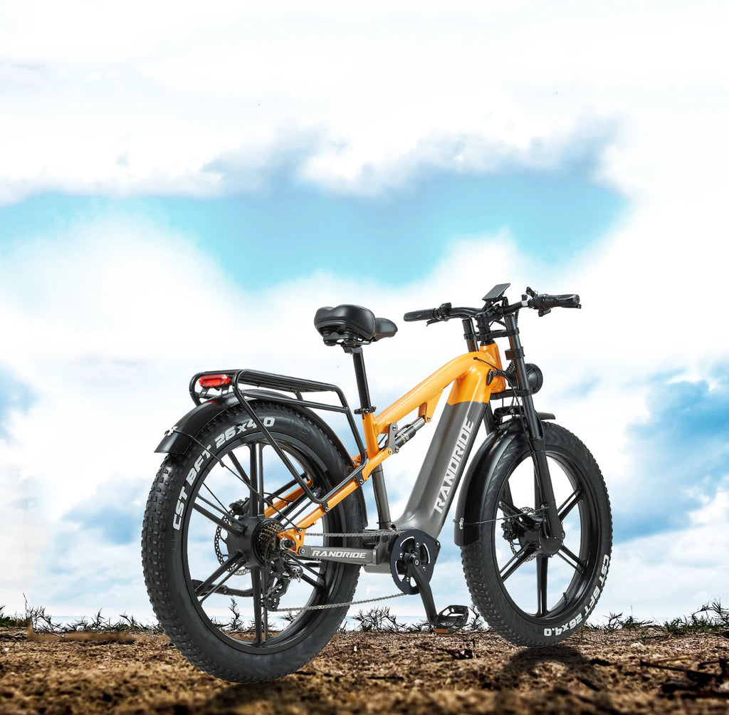 US STOCK RANDRIDE YX80 2000W Dual Motor All-Terrain E-Bike 48V 20Ah Long Range Full Suspension 7-Speed Off-Road Electric Bike