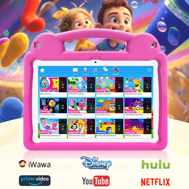 ANRY R16Pro Kids Tablet 10 Inch Android 15 Tablet 8GB(3+5GB) 64GB ROM Dual Camera Learning Education Tablet PC Gift for Children