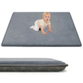 2cm Thick Baby Play Mat for Tummy Time Memory Foam Carpet Large Crawling Soft Velvet Non-Slip Nursery Rug for Floor Kids