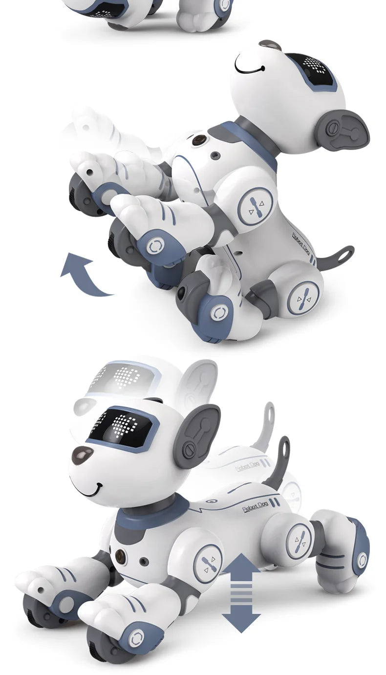 Smart Robotic Dog Toy: Voice Control, Programmable Stunt Tricks, Touch Sensing, Music & Dance, Gift for Boys Kids