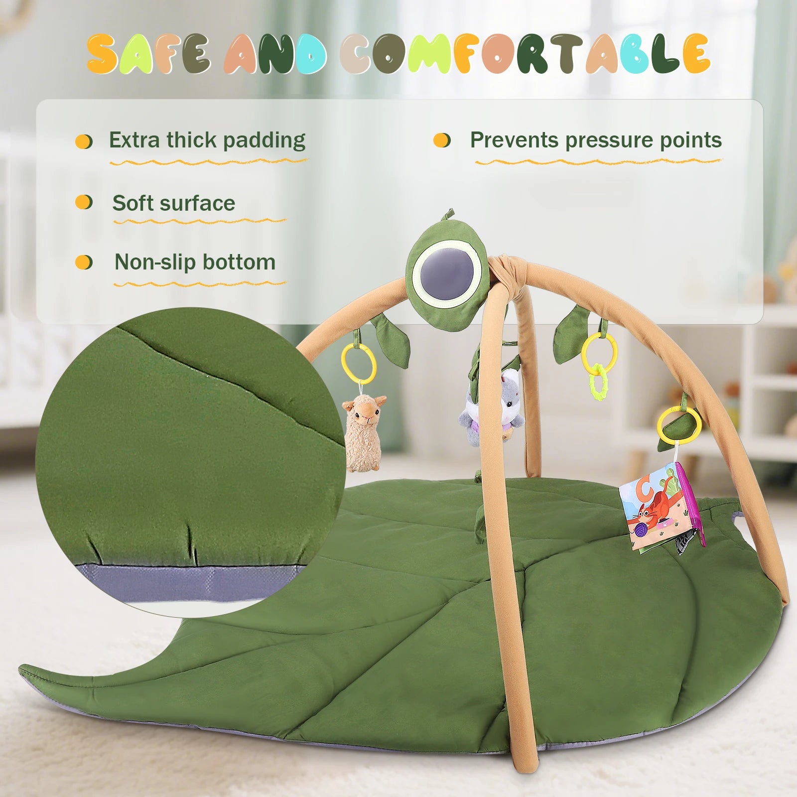 Baby Play Arch Premium Baby Play Mat Including Milestone Cards Baby Play Mat Baby Crawling Mat Extra Thick Crawling Blanket