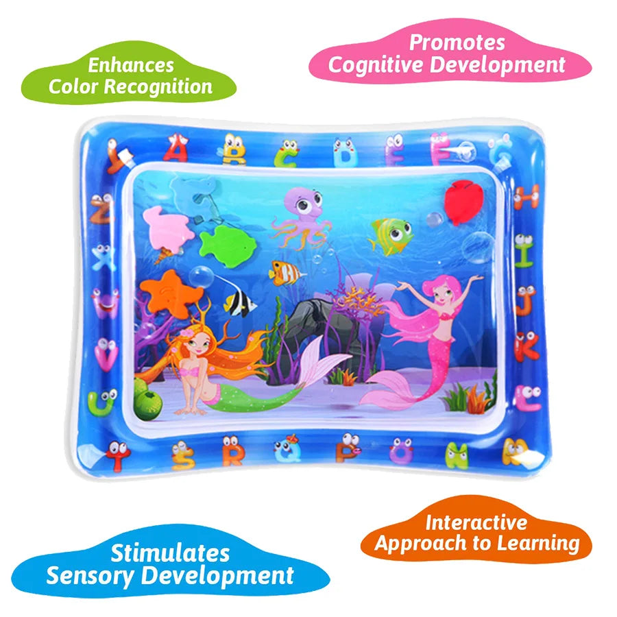 Baby Water Play Mat Inflatable Cushion PVC Infant Tummy Time Toddler Water Pad For Kids Early Education Developing Activity Toys