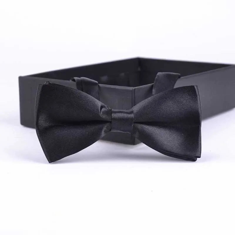 Classic Kids Bowtie Boys Grils Baby Children Bow Tie Fashion Solid Color Mint Green Red Black White  Butterfly Gravata
