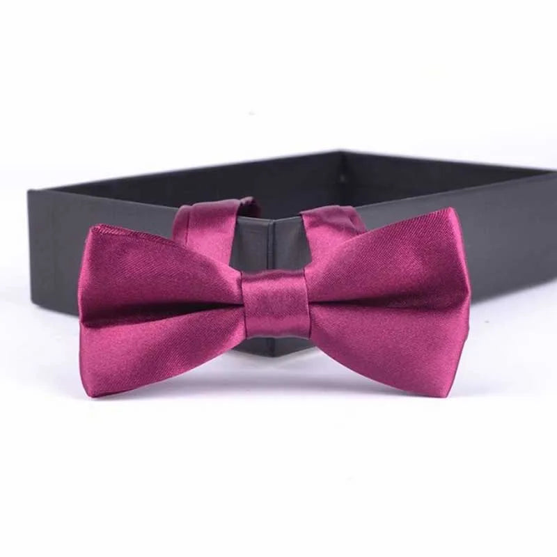 Classic Kids Bowtie Boys Grils Baby Children Bow Tie Fashion Solid Color Mint Green Red Black White  Butterfly Gravata