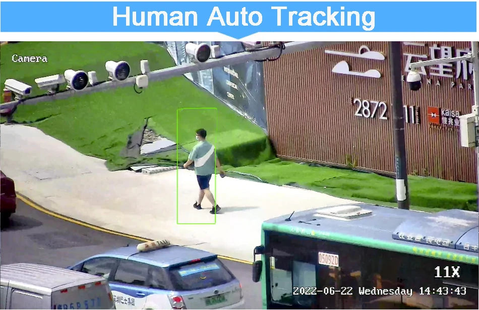H.265+ Full Color Metal Smart Auto Tracking Cruise 8MP 4K 54X Optical Zoom 360° Audio ONVIF PTZ Speed Dome POE IP Camera