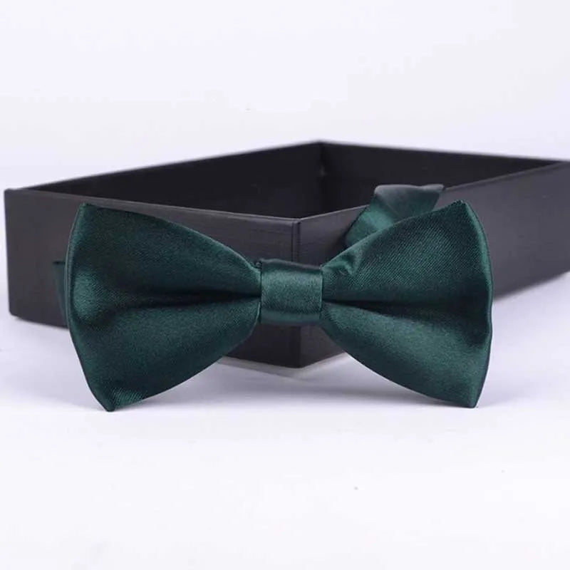 Classic Kids Bowtie Boys Grils Baby Children Bow Tie Fashion Solid Color Mint Green Red Black White  Butterfly Gravata